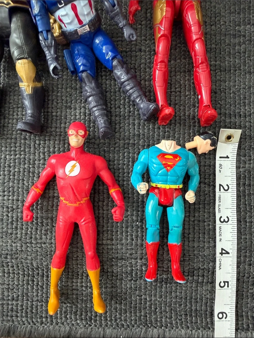 Lot of DC & Marvel Action Figures